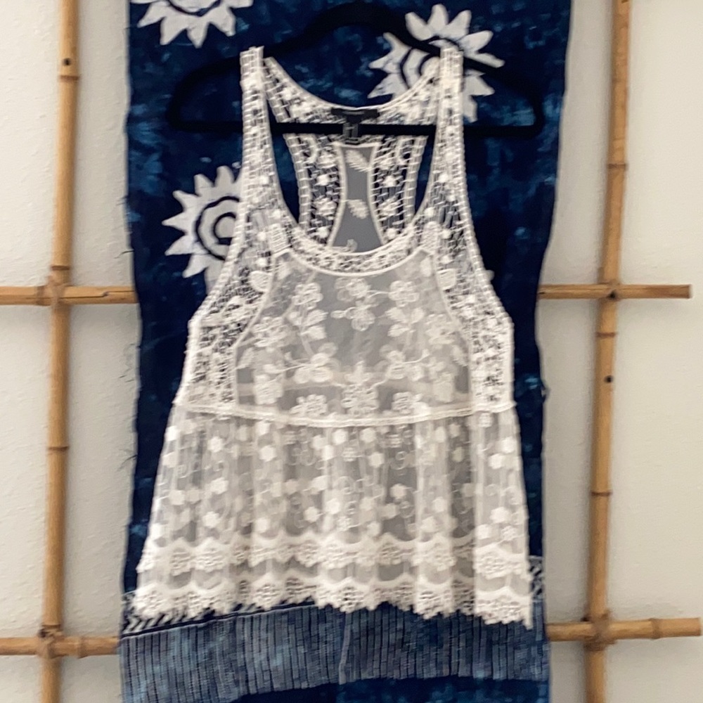 Lace Racer Back Top by Forever 21